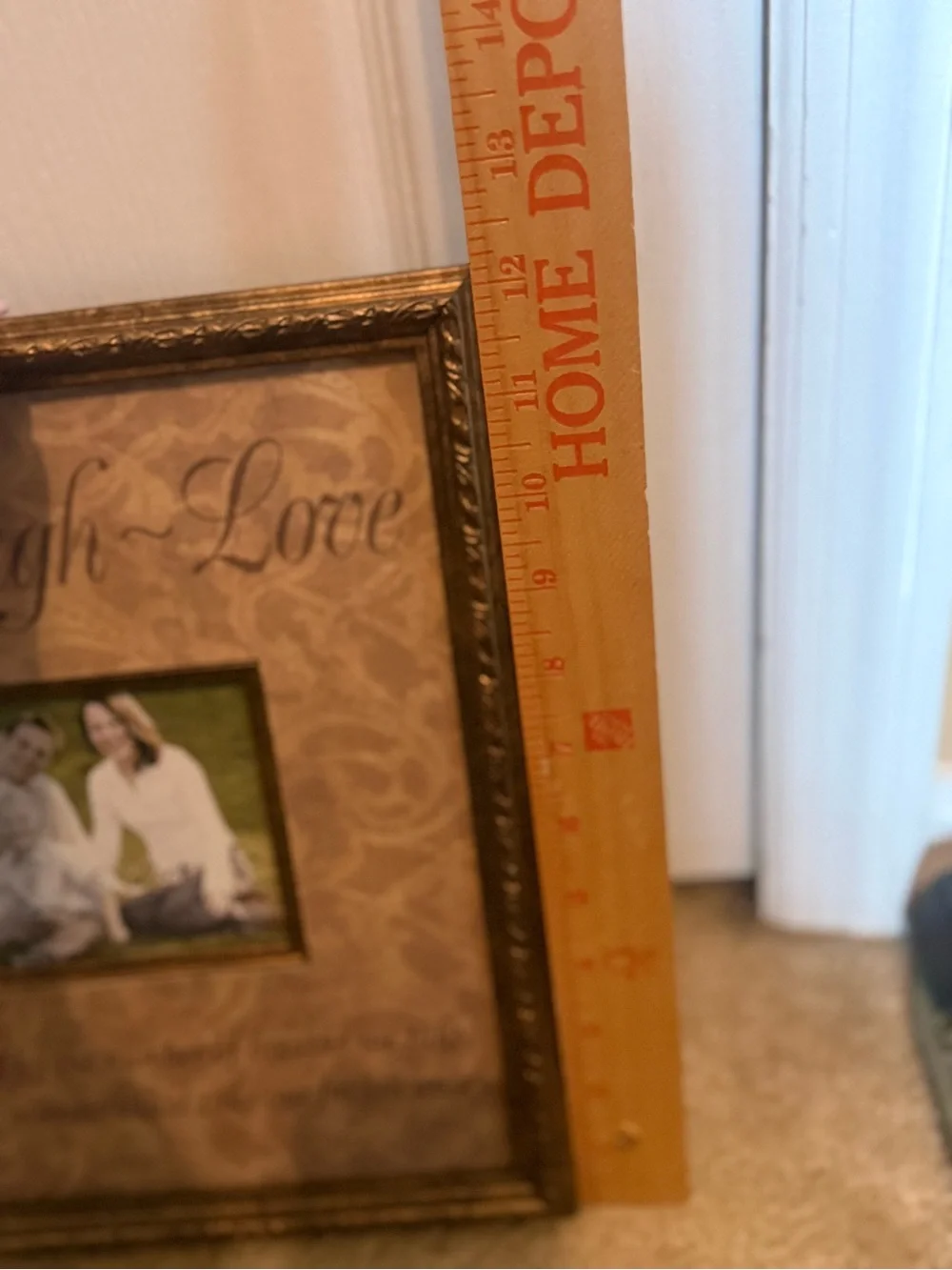 Live Laugh Love Framed Photo Display - Brown